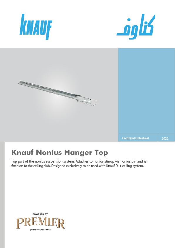 Knauf Nonius Hanger Top